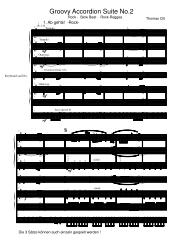 Notenblatt - Groovy Accordion Suite No.2