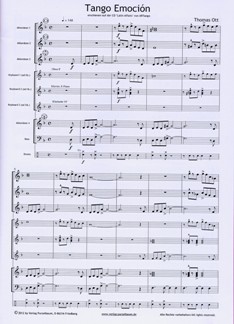 Notenblatt - Tango Emoción